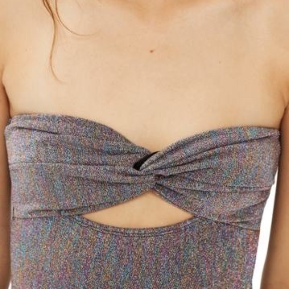 TOPSHOP Twist Bandeau Bodysuit - Picture 5 of 7